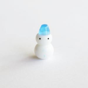 ガラス細工 雪だるま(ライトブルー) 6個セット...の商品画像