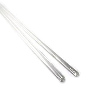 ハーフサイズガラスロッド（無色透明アルカリシリケートガラス）100g