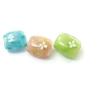 帯留め 初夏」とんぼ玉 帯留め 手作り ガラス 振袖 浴衣 帯飾り 帯締め