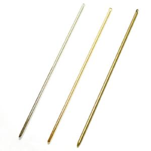 1本】かんざし金具 ネジ式 とんぼ玉用 簪 パーツ 約15cm ゴールド