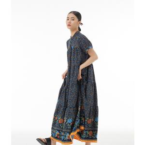 送料無料 ワンピース ドレス 半袖 パフスリー...の詳細画像2