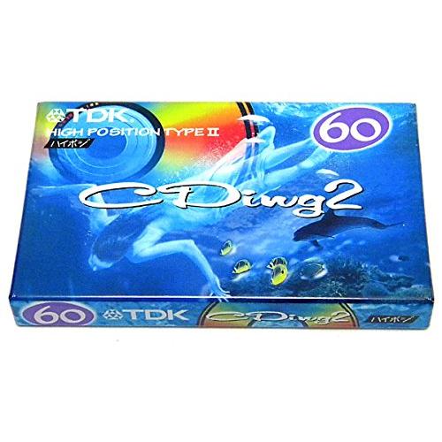TDK カセットテープ CDing2 60分 重低音の迫力 ハイポジ ハイポジション CD2-60R