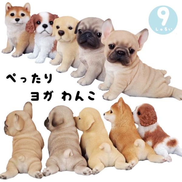 置物 おしゃれ オブジェ 犬 ドッグ ヨガ ガーデン リアル 玄関 庭 可愛い 子犬 ガーデニング ...