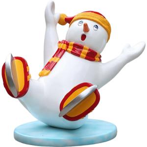 オブジェ スケートする雪だるま 男の子 インテリ...の商品画像