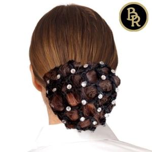 BR スワロフスキークリスタル付き ヘアネット...の詳細画像2