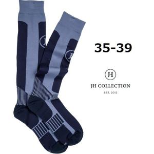 JH Collection ネイビーブルー　ライディングソックス　乗馬靴下　乗馬　馬術