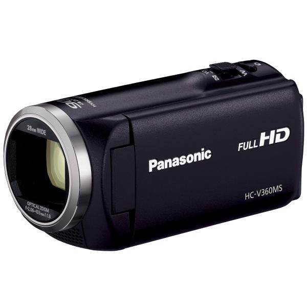 パナソニック HDビデオカメラ V360MS 16GB 高倍率90倍ズーム ブラック HC-V360...