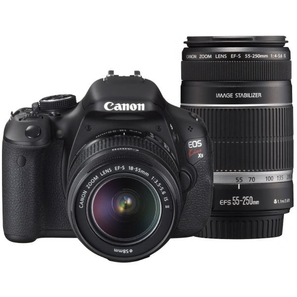 Canon デジタル一眼レフカメラ EOS Kiss X5 ダブルズームキット EF-S18-55ｍ...
