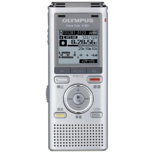 OLYMPUS ICレコーダー VoiceTrek 2GB MicroSD対応 MP3/WMA SLV シルバー V-821｜kind-retail