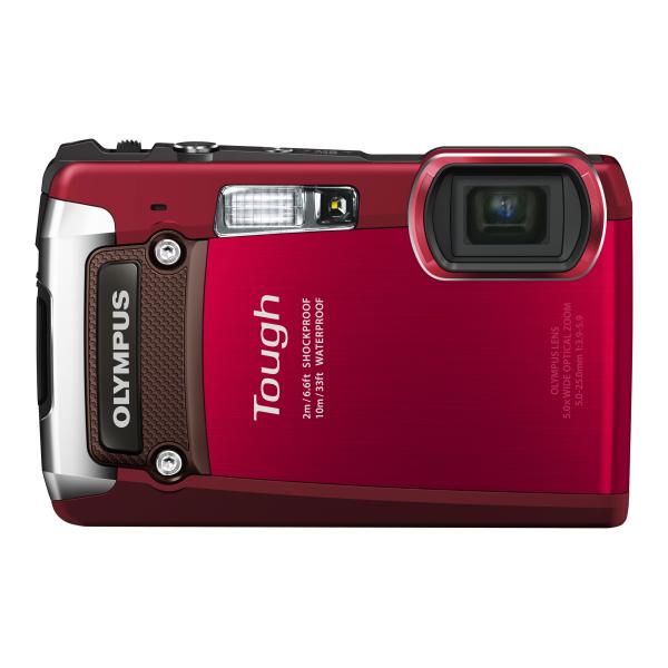 OLYMPUS デジタルカメラ TG-820 レッド 10m防水 2m耐落下衝撃 -10℃耐低温 耐...