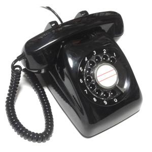 電電公社 600-A ダイヤル式電話機 （黒電話カラー電話） (くろ)