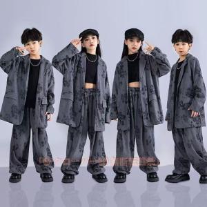 上品 花柄 キッズ ダンス衣装 スーツ セットア...の商品画像