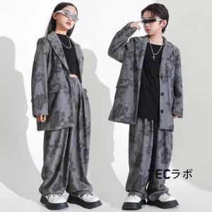 上品 花柄 キッズ ダンス衣装 スーツ セット...の詳細画像2