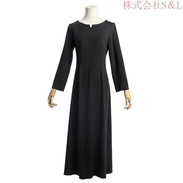 ブラックフォーマル喪服スーツ入学式 ママスーツオールシーズンロング丈レディース礼服卒業式ゾンチー省ス...