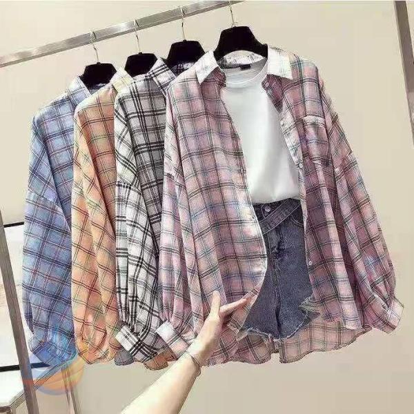 シャツ セール チェックシャツ ゆったり チェック 長袖シャツ 長袖ゾンチートップス レディース チ...