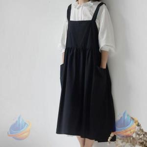 エプロン 北欧風 ワンピース チュニックエプロン...の商品画像