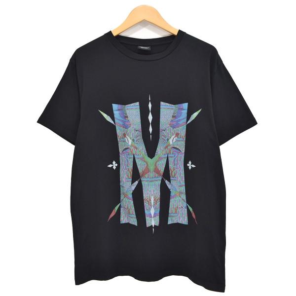 MARCELO BURLON サイケデリックプリントTシャツ ブラック サイズ：M (新潟紫竹山店)...