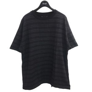 マインデニム MINEDENIM 「Hazy Border S／S」ボーダーTシャツ ブラック サイズ：2｜kindal