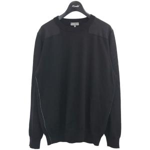 【値下げ】LANVIN ショルダー切替ハイゲージニット ブラック サイズ：M (渋谷店)｜kindal