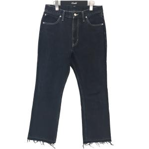 【値下げ】SOE 22SS「NEW REGULAR JEANS」 カットオフデニムパンツ ブラック サイズ：0 (EC)｜kindal