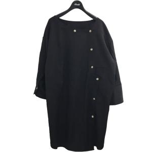 【値下げ】MARINA YEE 「MY DRESS-SHIRT／PINSTRIPE」ピンストライプシャツ ブラック サイズ：S1 (渋谷店)｜kindal