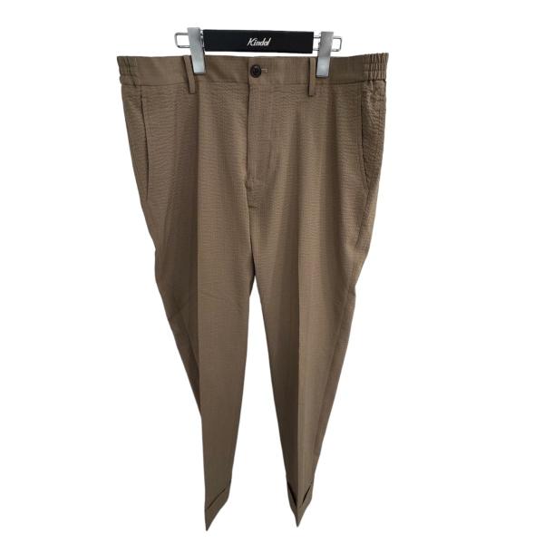 【値下げ】1piu1uguale3 「UNCON SLACKS」 シアサッカーパンツ カーキ サイズ...