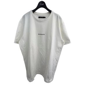 【値下げ】1piu1uguale3 ロゴ プリントTシャツ ホワイト サイズ：8 (EC)｜kindal