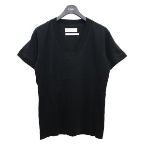 ウノ ピゥ ウノ ウグァーレ トレ 1piu1uguale3 VネックTシャツ　MRT006 ブラック サイズ：5｜kindal