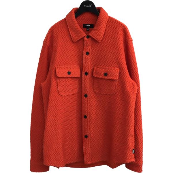 【値下げ】Stussy 「Textured Wool CPO LS Shirt」ニットCPOシャツジ...