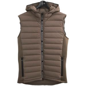 【値下げ】1piu1uguale3 golf 「HOODED DOWN VEST」フーデットダウンベスト GRB083 ブラウン サイズ：V (EC)｜kindal