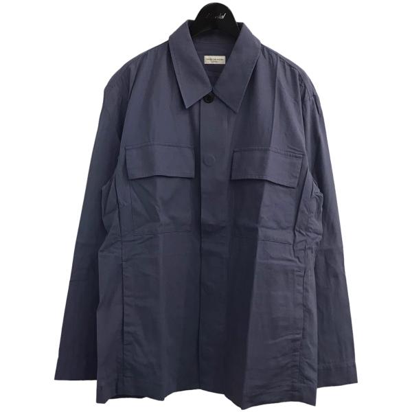 【値下げ】DRIES VAN NOTEN シャツジャケット ネイビー サイズ：M (渋谷店)