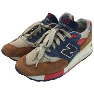 ニューバランス×ジェイクルー NEW BALANCE×J．CREW M998HTB ブラウン×ネイビー サイズ：26cm｜kindal