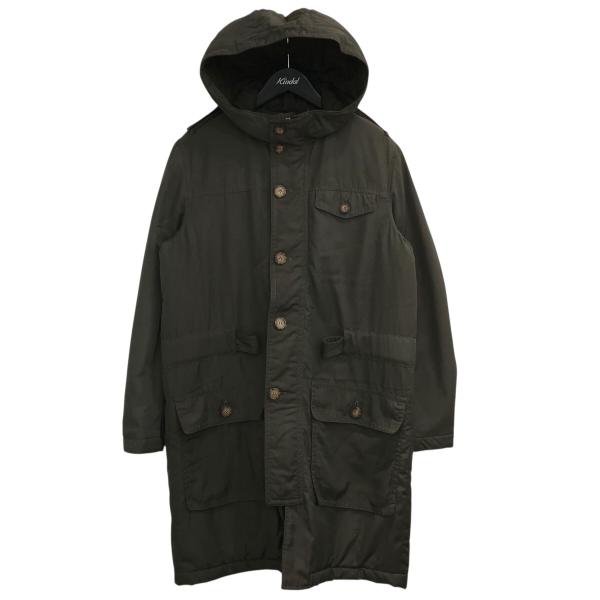 【値下げ】EDITIONS M．R 中綿フーデッドコート カーキ サイズ：46 (EC)