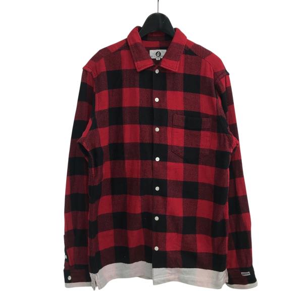【値下げ】GOODENOUGH バッファローチェックシャツ GE 153019 レッド サイズ：S ...
