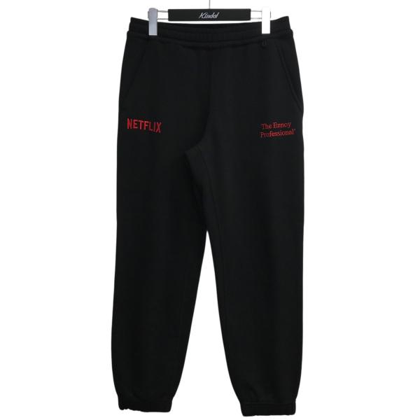 【値下げ】THE ENNOY PROFESSIONAL×NETFLIX ロゴ刺繍スウェットパンツ A...