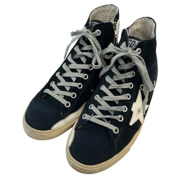 【値下げ】GOLDEN GOOSE 「FRANCY」 スウェードハイカットスニーカー ブラック サイ...