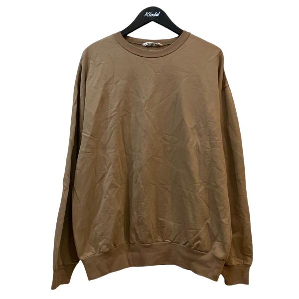 オーラリー AURALEE ELASTIC HIGH GAUGE SWEAT スウェット ブラウン ...