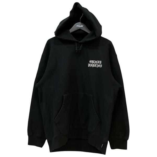 【値下げ】WACKO MARIA ロゴ刺繍ヘビーウエイトプルオーバーパーカー ブラック サイズ：L ...