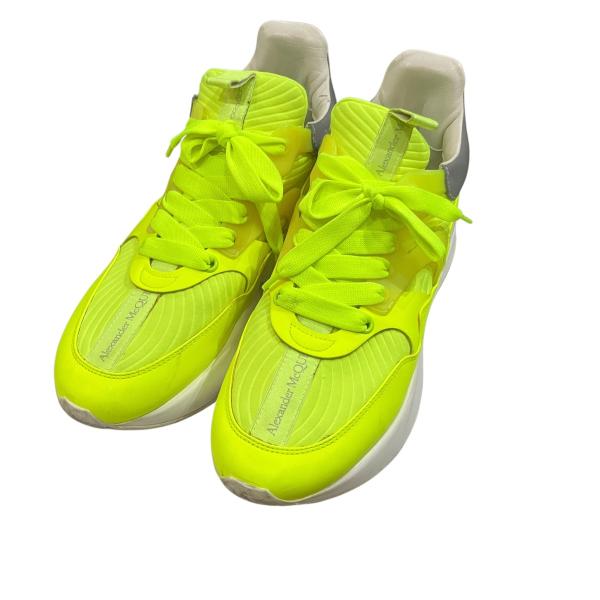 アレキサンダーマックイーン ALEXANDER McQUEEN スニーカー ネオンイエロー×ホワイト...