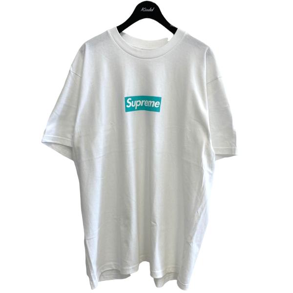 SUPREME ×TIFFANY＆Co BOX LOGO TEE Tシャツ ホワイト サイズ：L (...