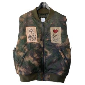 【値下げ】SASQUATCHfabrix． 23AW FLIGHT VEST THE DOVE OF PEACE オリーブ サイズ：XL (心斎橋アメリカ村店)｜kindal