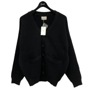 【値下げ】EVCON WOOL LOW GAGE CARDIGAN ブラック サイズ：2 (心斎橋アメリカ村店)｜kindal