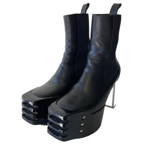 リックオウエンス Rick Owens Kiss Heel Boots RR01B1825 ブラック...