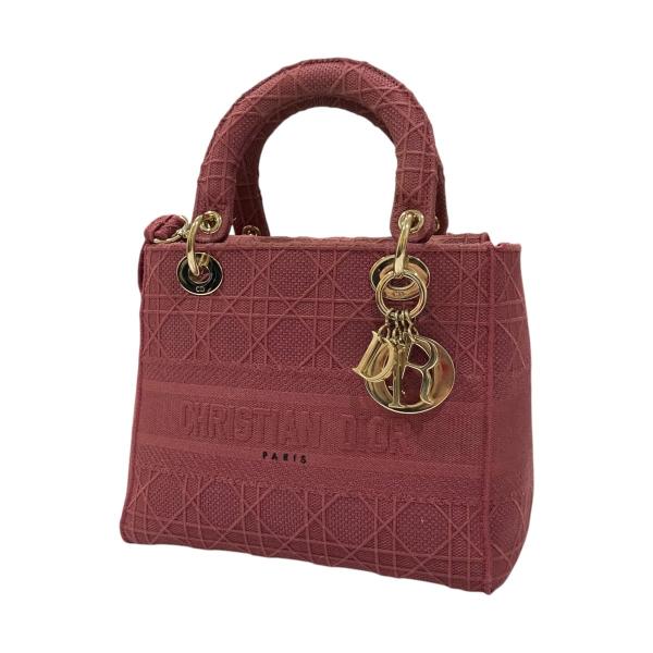 【値下げ】Christian Dior LADY D LITE カナージュ ハンドバッグ 50-MA...