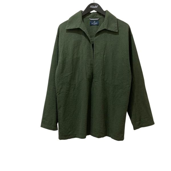 【値下げ】LUTAYS Boudeuse プルオーバーシャツ グリーン サイズ：50 (堀江店)