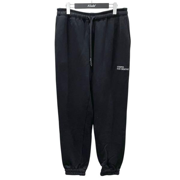 【値下げ】Stripes For Creative ロゴ刺繍スウェットパンツ WIDE SWEAT ...