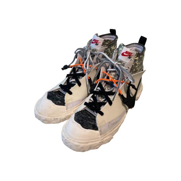 【値下げ】NIKE×READYMADE BLAZER MID WHITE ハイカットスニーカー CZ...