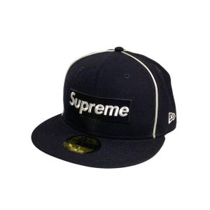 【値下げ】Supreme×New Era 17SS キャップ G28 12312016 ブラック サイズ：58.7cm (EC)