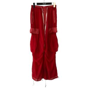 エムエーエスユー MASU SEE THROUGH OVER PANTS パンツ MCFW-PT1221 レッド サイズ：46