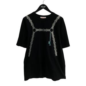エムエーエスユー MASU 24SS FLOCKY DOLL HARNESS T-SHIRT Tシャツ MASS-CS1324 ブラック サイズ：48